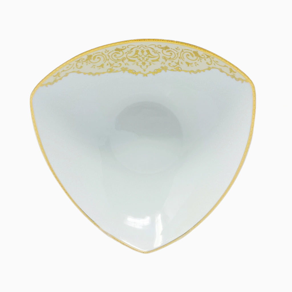 105-PIECE WHITE & GOLD DINNERWARE SET FOR 12-PERSON