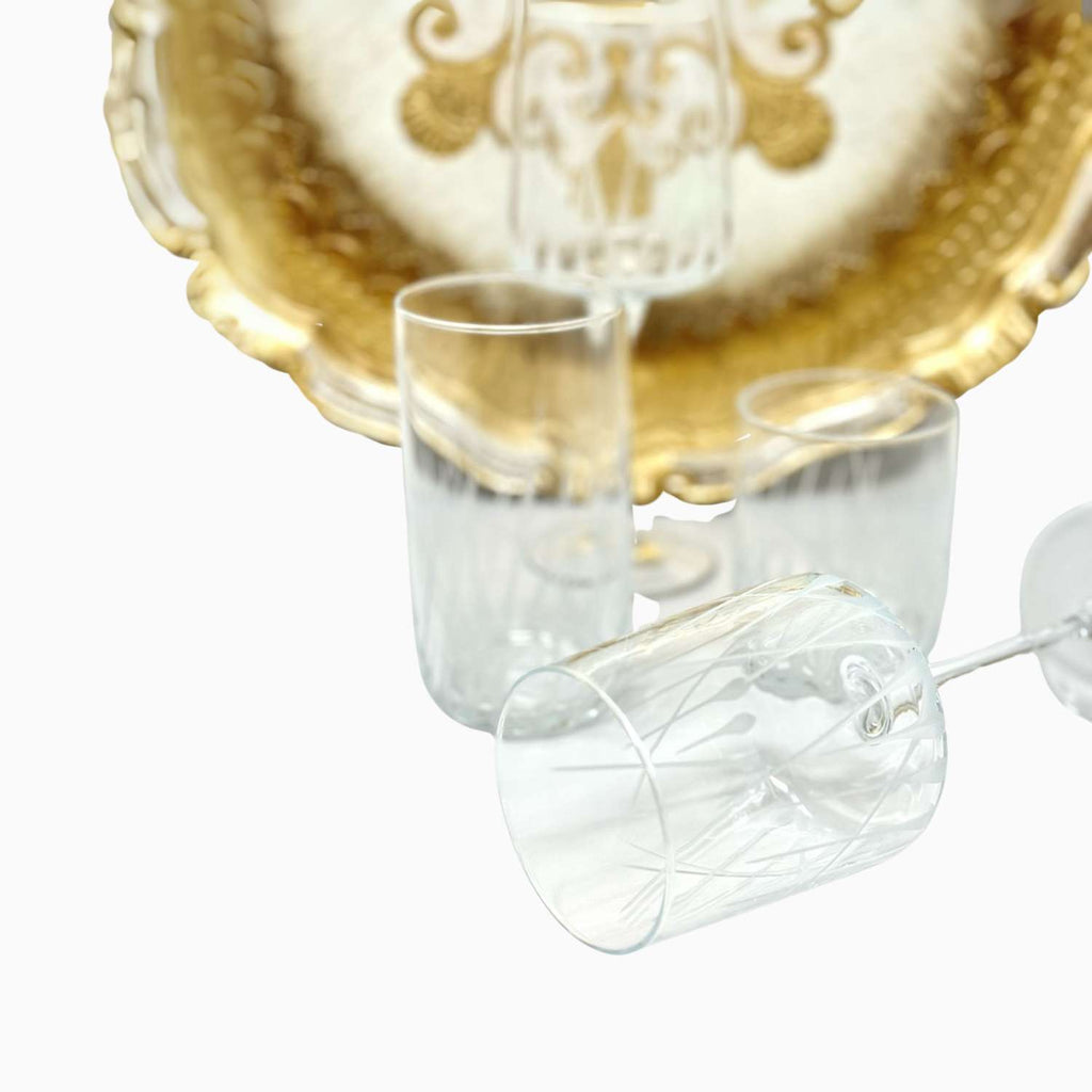 18-PIECE DRINKING AND WINE GLASSES IN SET