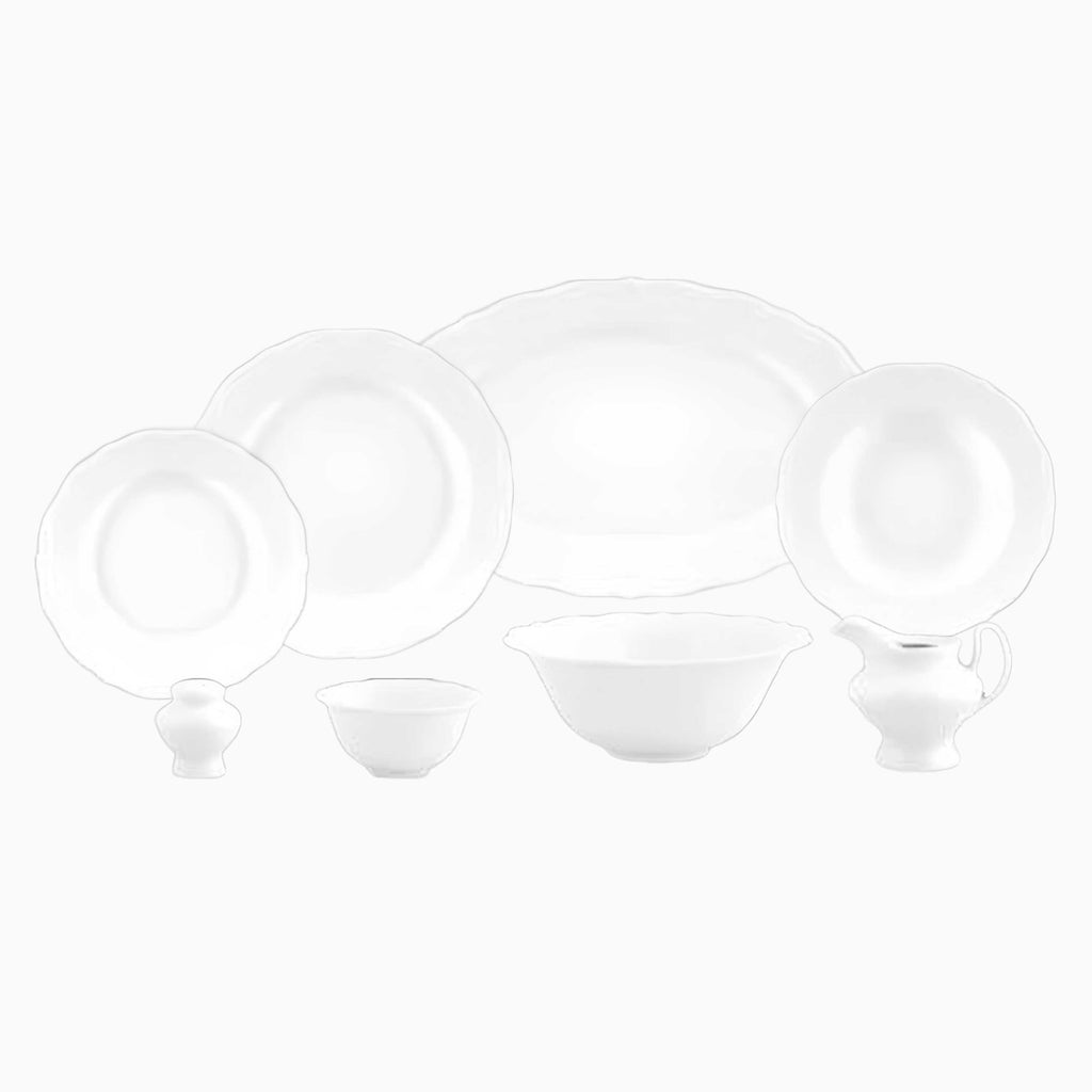 30-PIECE GOLDEN RIMMED DINNERWARE SET FOR 6-PERSON