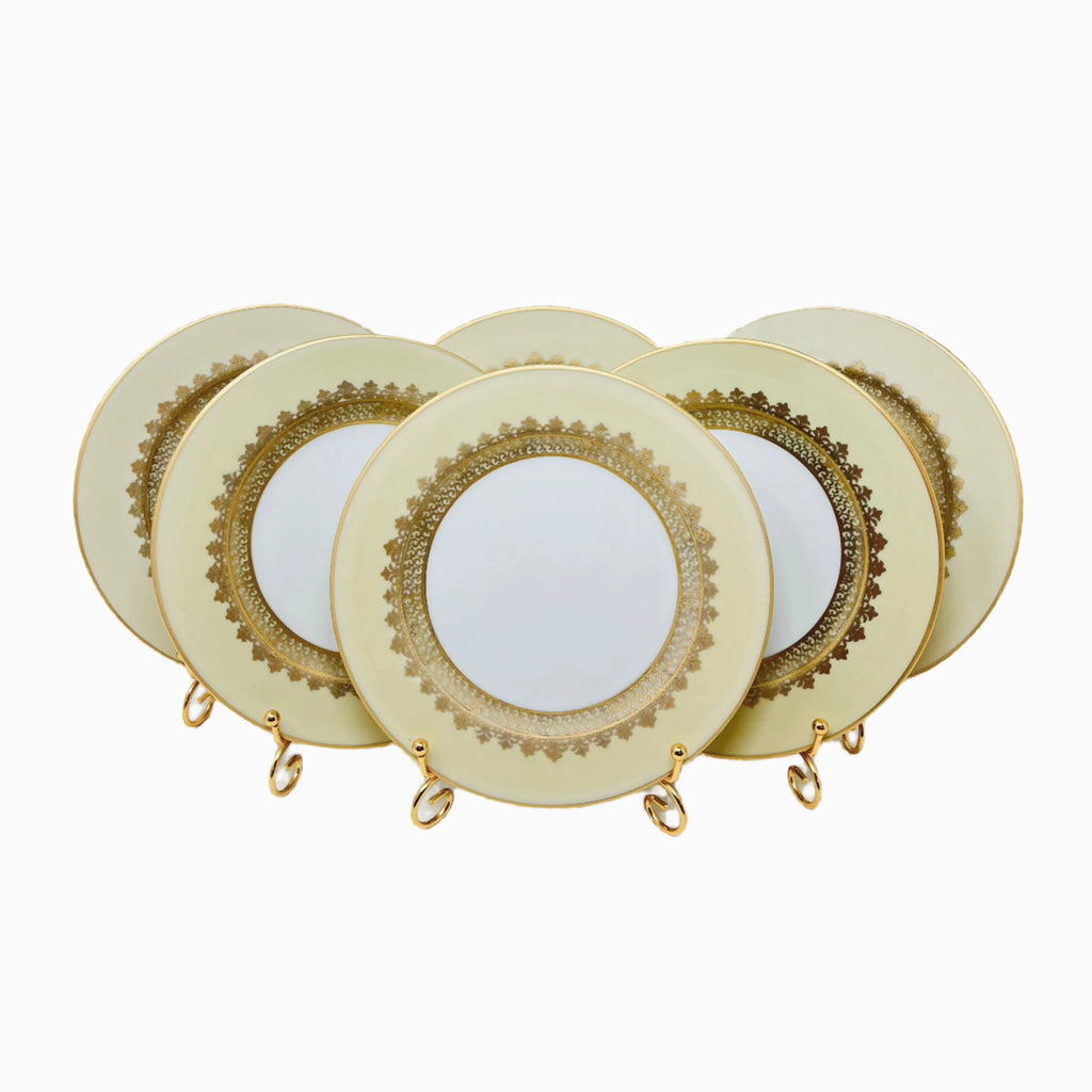 6-PIECE ITALIAN COLORFUL DESSERT PLATE SET