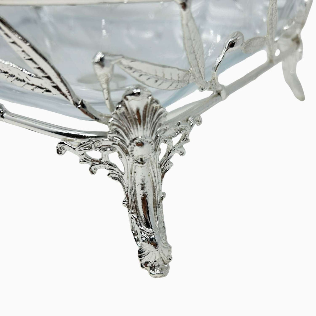 LARGE RECTANGULAR PYREX DISH STAND WITH WARMER, OLIVE LEAF COLLECTION