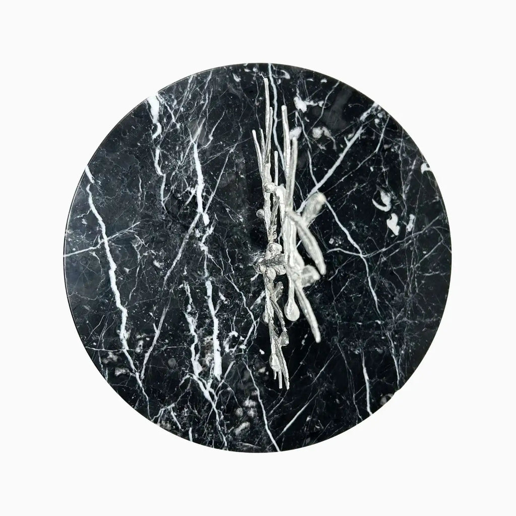 MARBLE SERVING DISH ON STAND