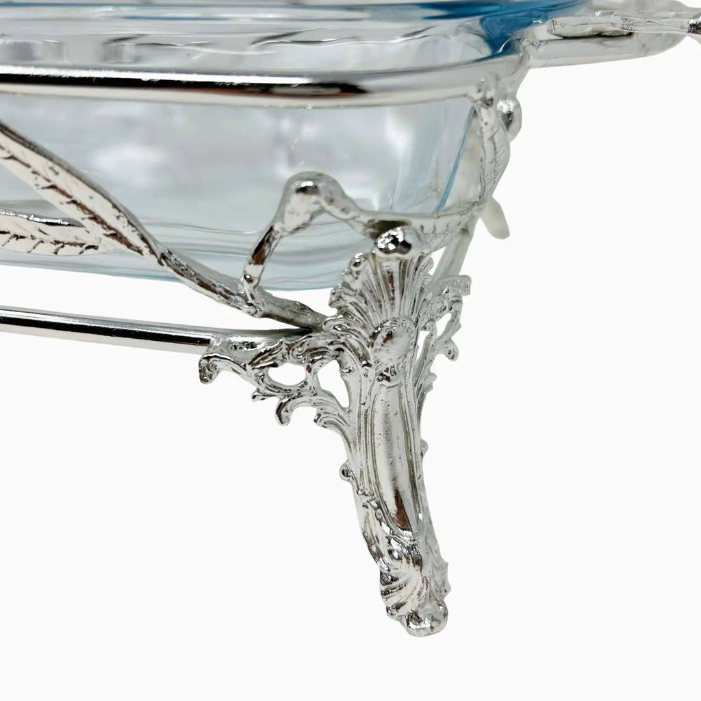 PYREX SERVING DISH WITH WARMER, OLIVE COLLECTION