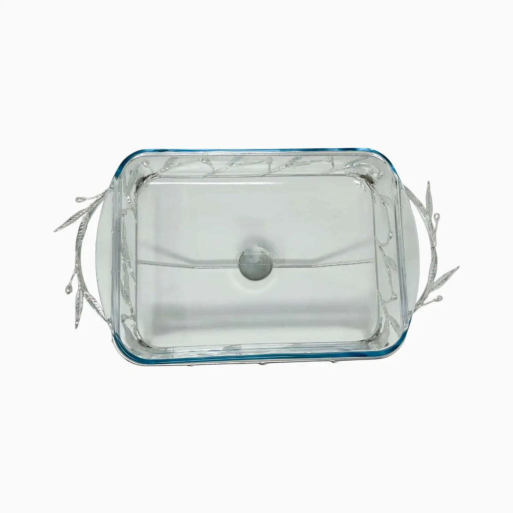 PYREX SERVING DISH WITH WARMER, OLIVE COLLECTION