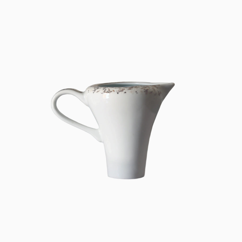 SIX PERSON 30-PIECE BLUE, WHITE, AND GOLD DINNERWARE SET