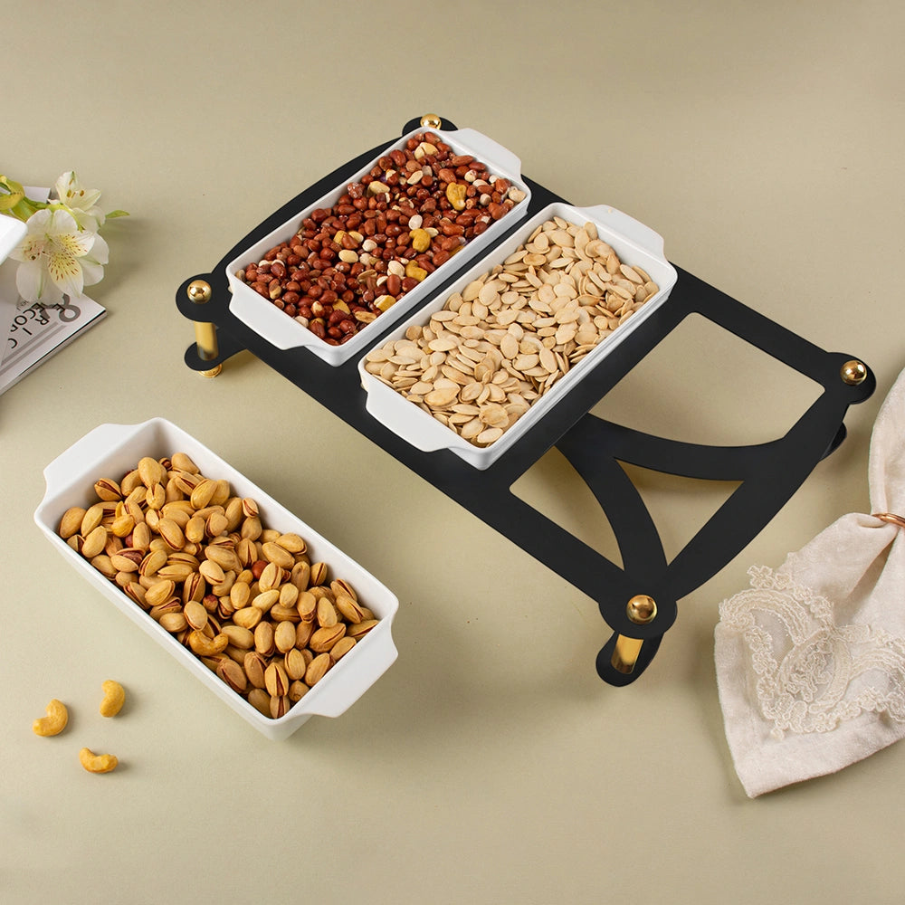 THREE SECTION SNACK SMALL BOWL