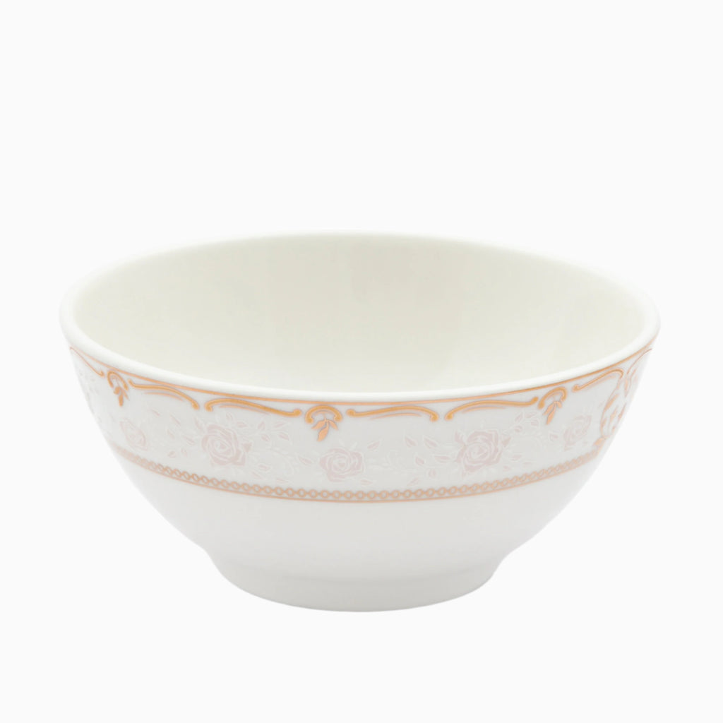 98-PIECE WHITE & GOLD PAOLA DINNERWARE SET FOR 12-PERSON