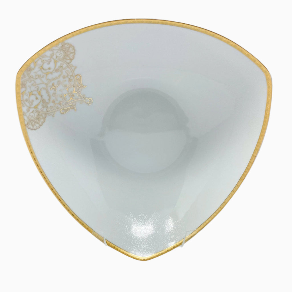 105-PIECE WHITE & GOLD DINNERWARE SET FOR 12-PERSON