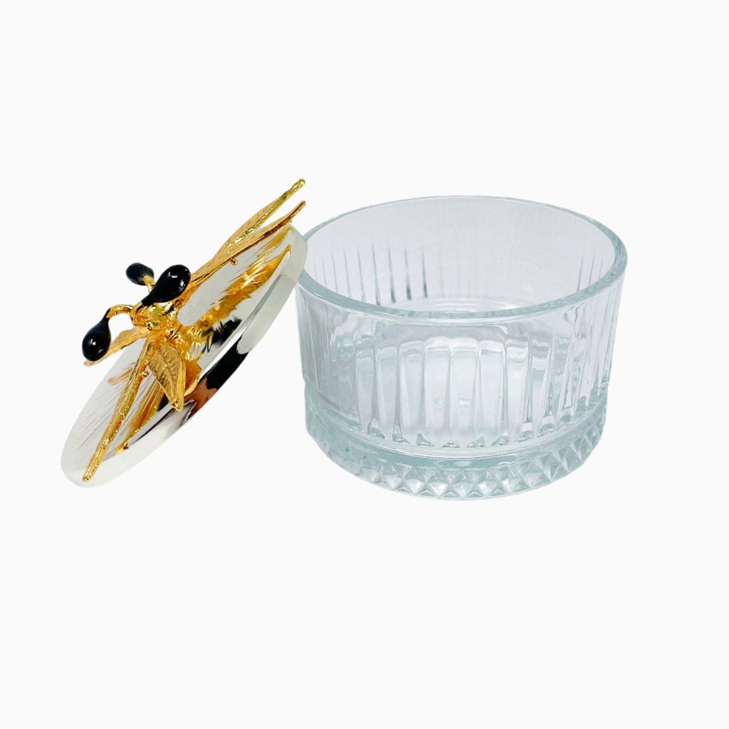 GLASS CANDY BOWL