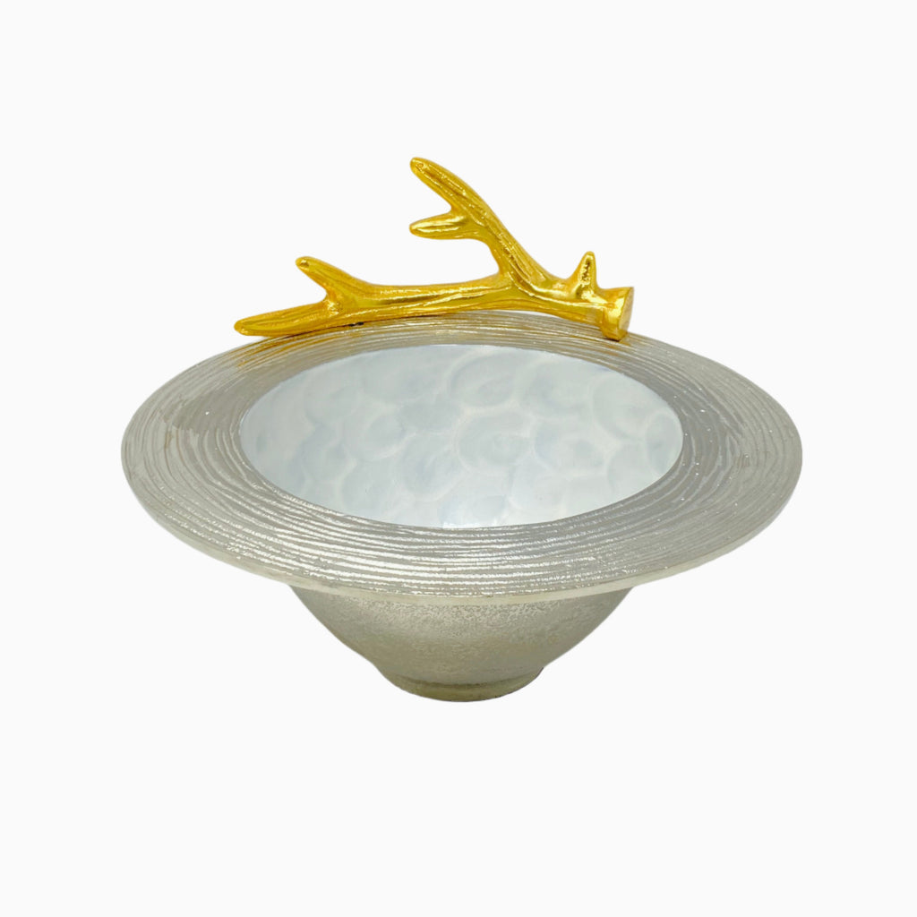 SALAD BOWL, GOLD & SILVER