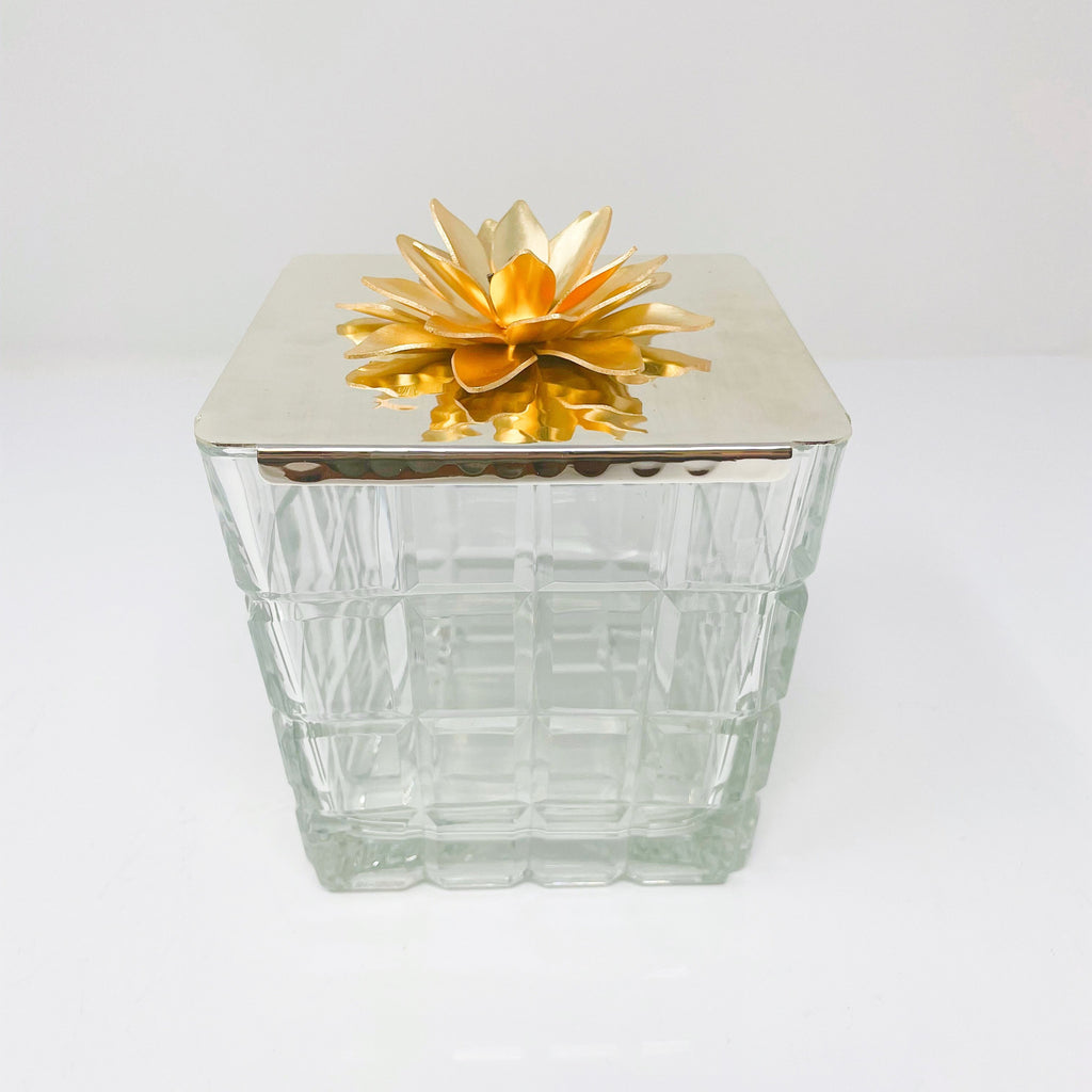 SQUARE GLASS JAR